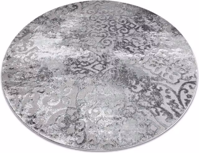 RugsX Mefe Modern Round Grey Rug, Diameter: 160 cm