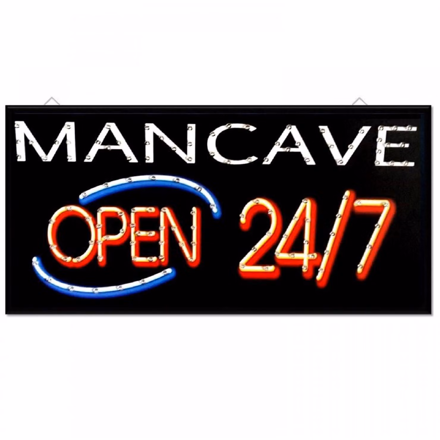 Gr8 Home Multicolour LED Bar Sign with Black Retro Effect Window Display Light – 2
