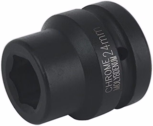 Loops 24mm Forged Chromoly Impact Socket with 1 Inch Square Drive – 1