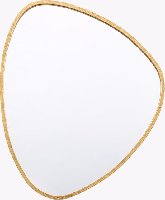 Perch & Parrow Glimmer Small Wall Mirror in Gold