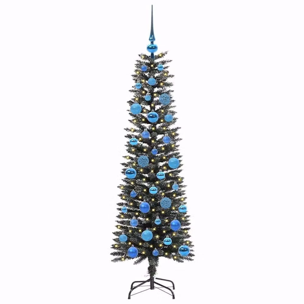 Berkfield Home Green Artificial Christmas Tree with 150 LEDs, W/D/H: 43 x 43 x 150 cm – 3