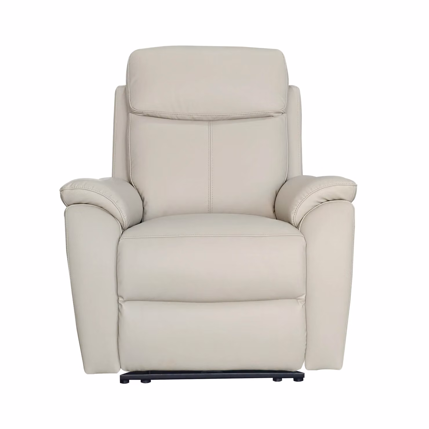 Aspire Kingsmere Power Recliner Armchair in Light Grey Real Leather – 2
