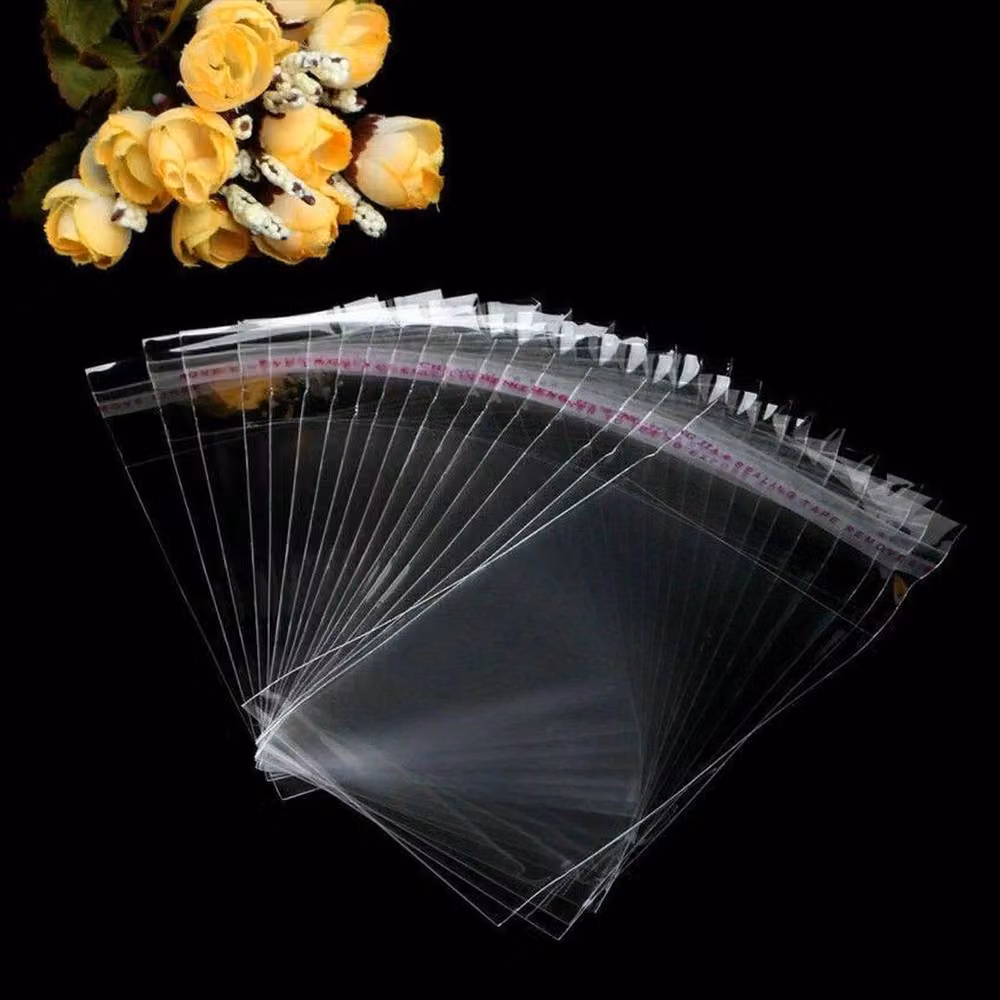 FLAVORA Transparent Plastic Display Bags W/D/H: 7.62 x 17.78 x 7.62 cm – 5