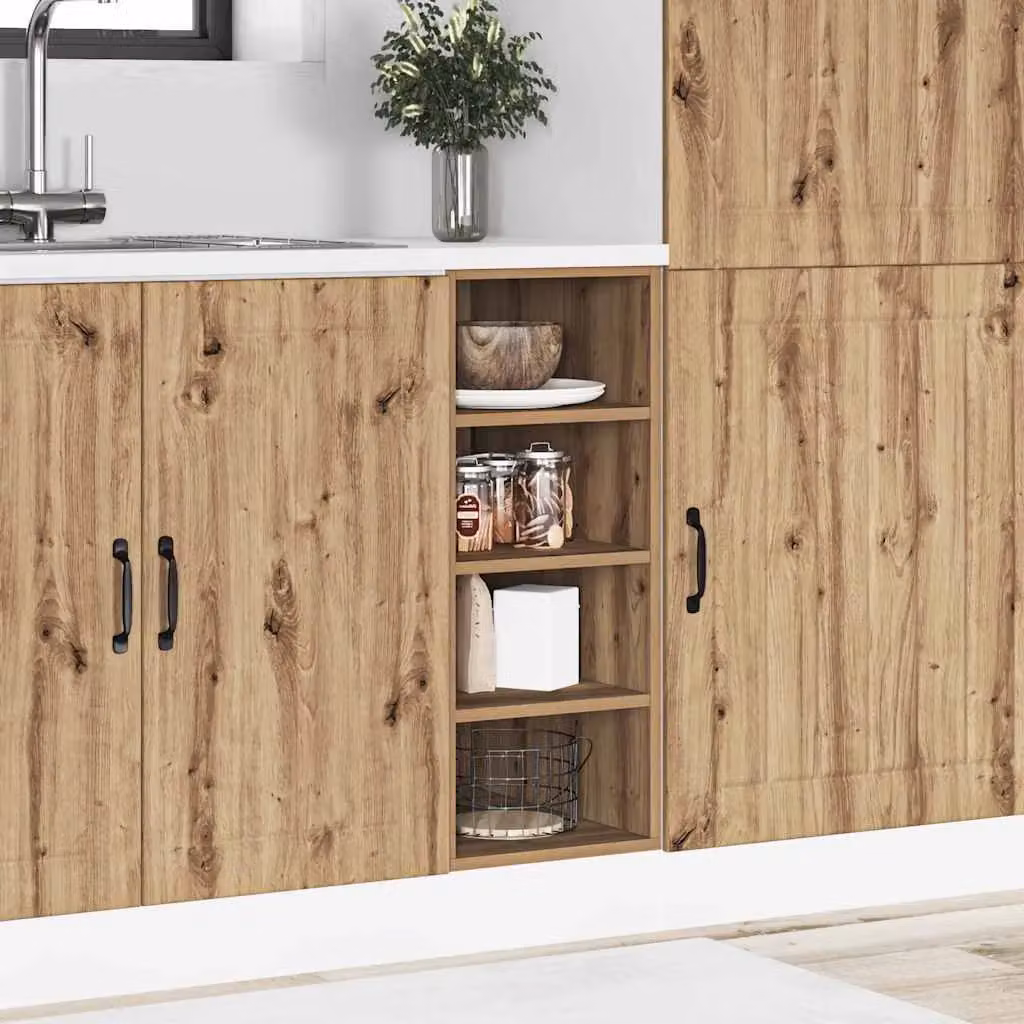Berkfield Home Artisan Oak Freestanding Kitchen Base Unit in Brown, W/D/H: 44.5 x 44.5 x 81.5 cm – 3