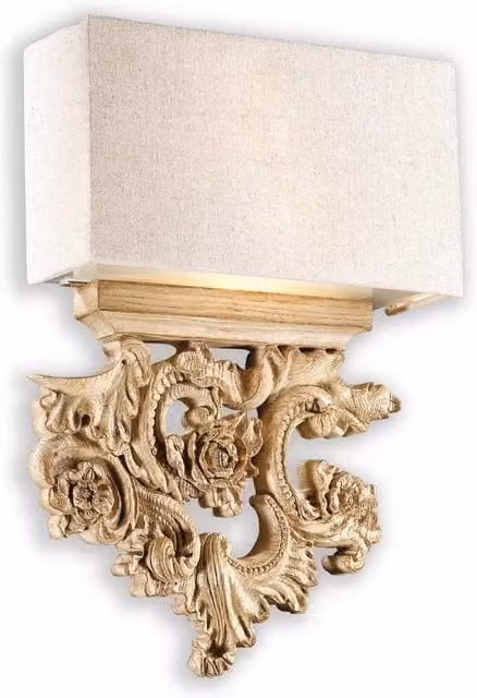 Netlighting Peter 2 Light Indoor Wall Light in Brown and Beige with E14 Shade – 1