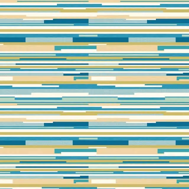 Hoopla Walls Modern Abstract Striped Wallpaper in Blue and Multicolour
