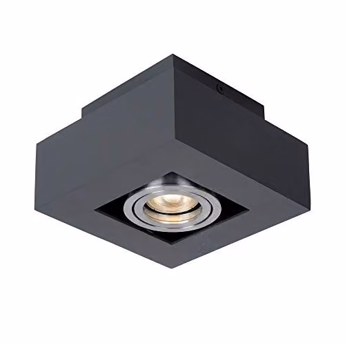 Netlighting Modern Black Aluminium Surface Mounted Square Downlight with GU10 Socket
