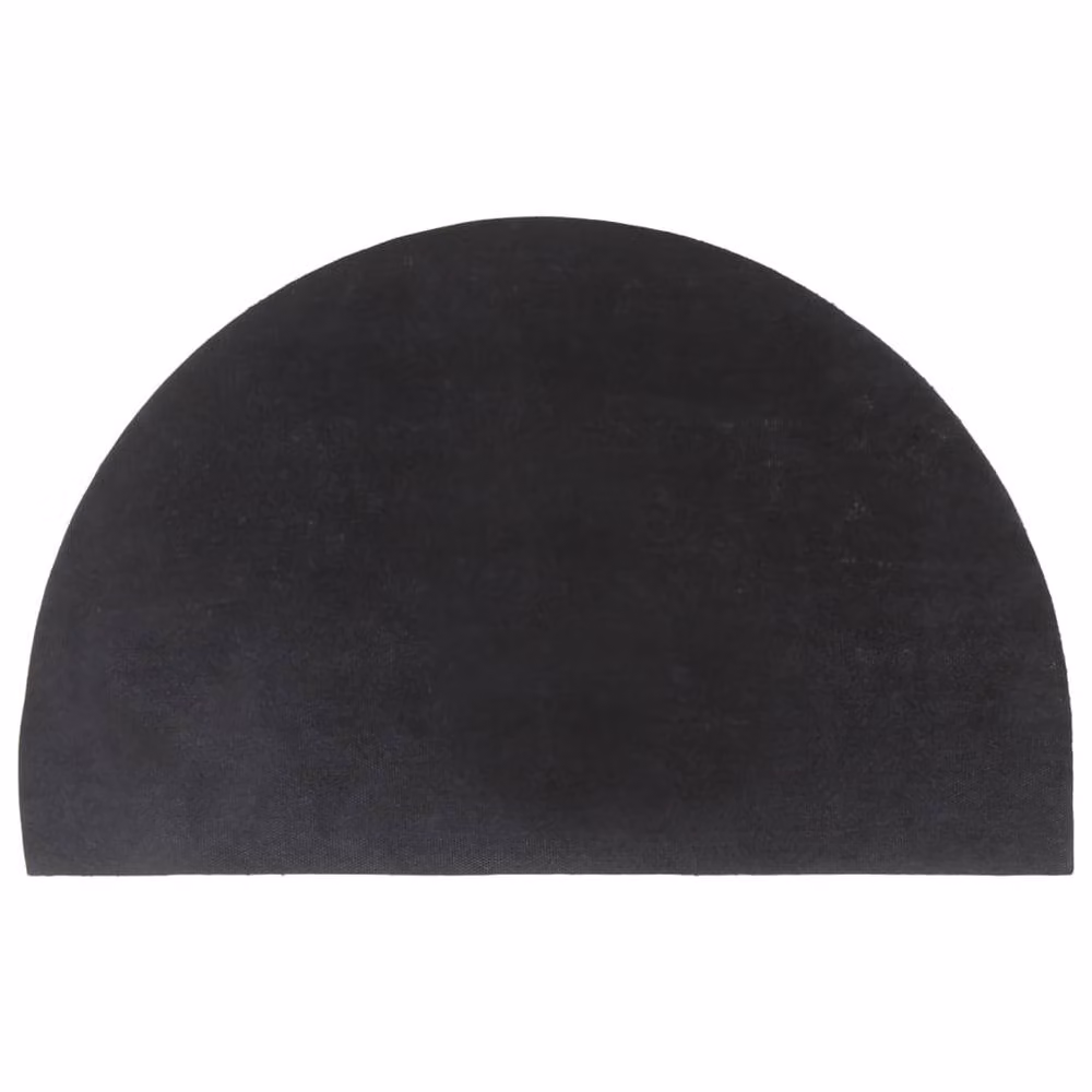 Berkfield Home Semicircular Tufted Coir Door Mat, Dark Grey, W: 80 cm, D: 50 cm – 2