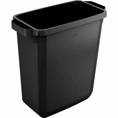 Durable Durabin Waste Bin Black 60 Litre Recycled Plastic