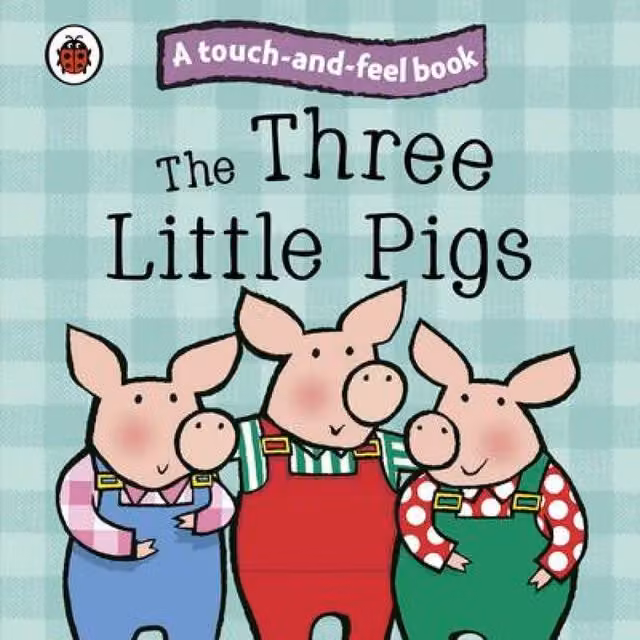 Ladybird The Three Little Pigs Touch and Feel Fairy Tales Board Book, Multicolour