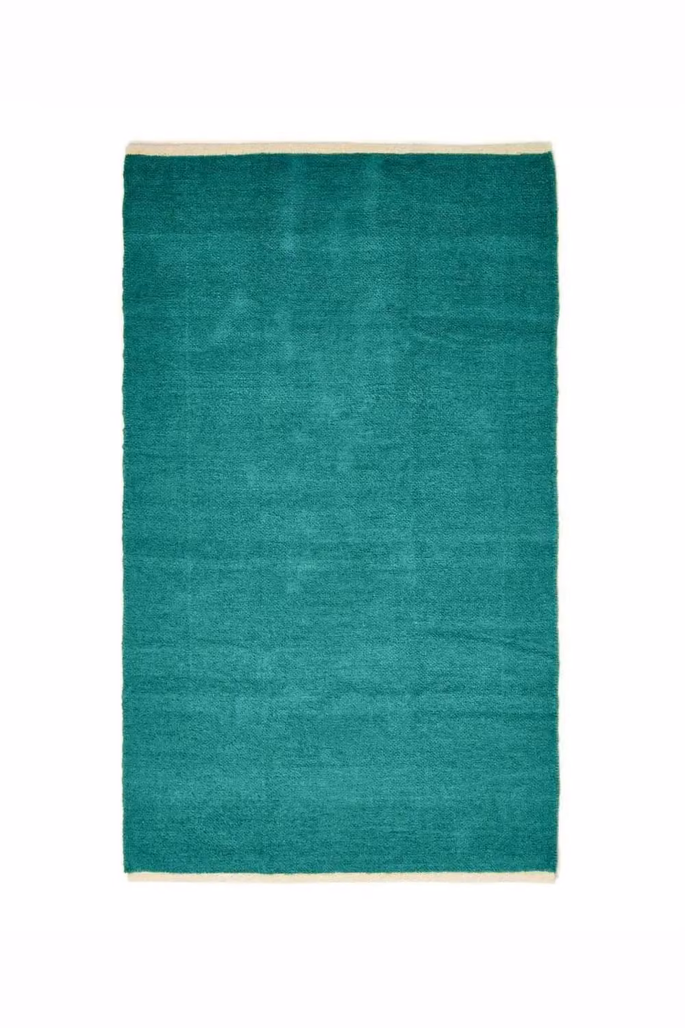 Homescapes Plain Green Chenille Cotton Rug, W/D/H: 100 x 60 x 0.3 cm – 2