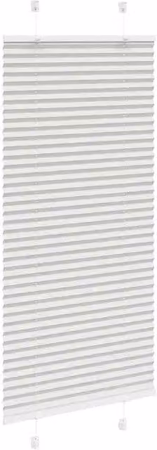 Berkfield Home Single Pleat Fabric Blind, Light Grey, W: 60 cm, H: 150 cm