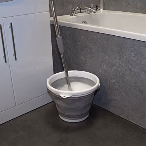 St Helens Home and Garden Grey Collapsible Plastic Bucket, 10L – 3