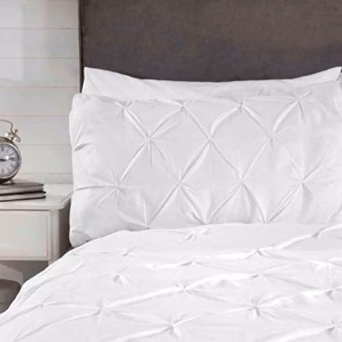 Rapport Home Balmoral White Single Duvet Cover and Pillowcase Set, W/D/H: 135 x 200 cm and 90 x 200 cm – 2