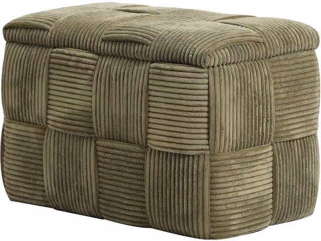 Nordlys Scandinavian Design Straight Bench with Storage in Green Velvet