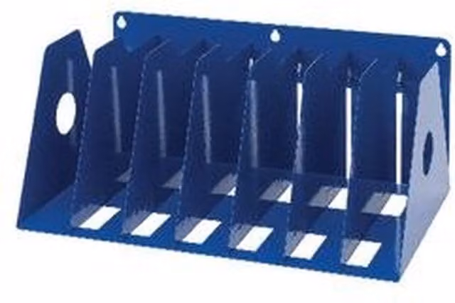 Rotadex Blue and Black Metal A4 Ringer Binder Wall Rack