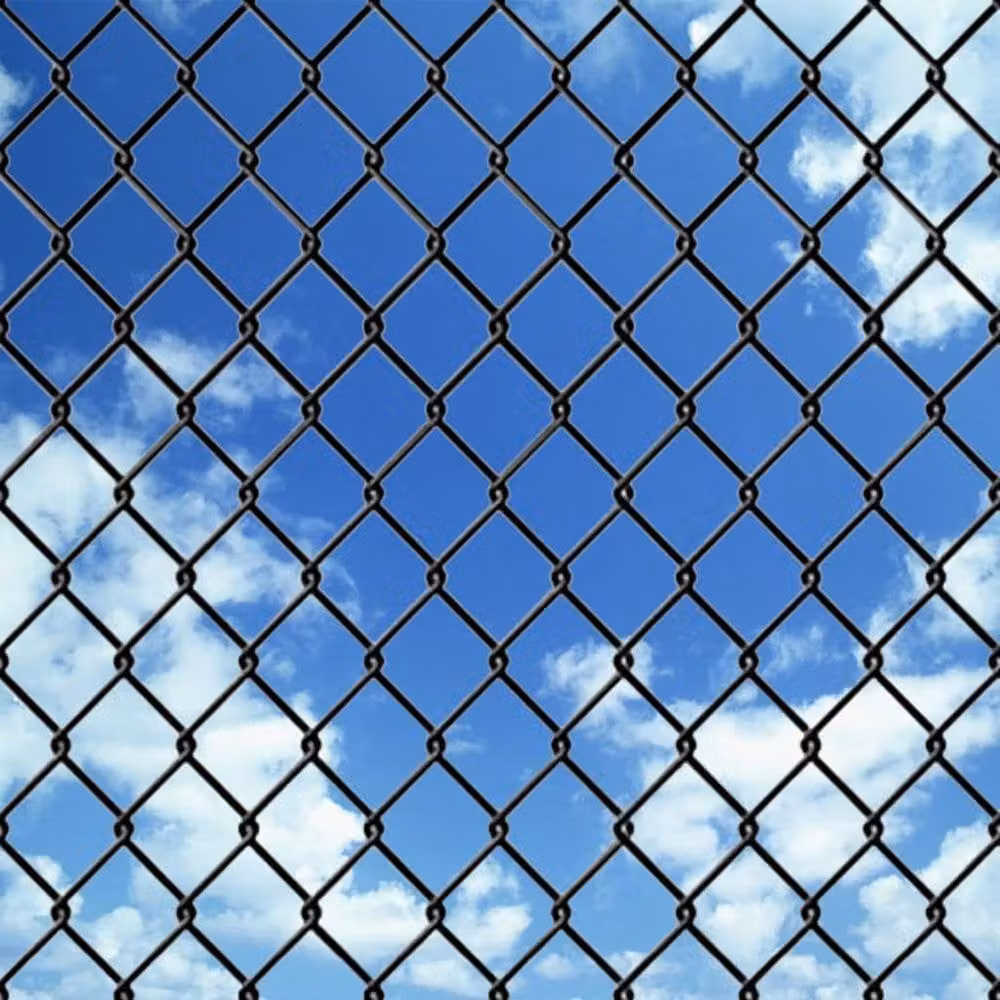 Berkfield Home Grey PVC Coated Steel Chain Link Fence 25 x 1.25 m – 3