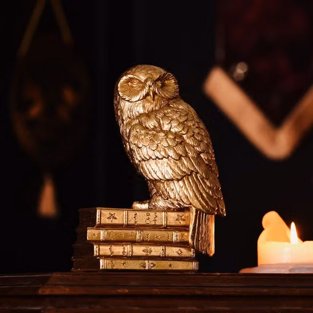 Widdop and Co Harry Potter Alumni Hedwig Owl Figurine in Gold