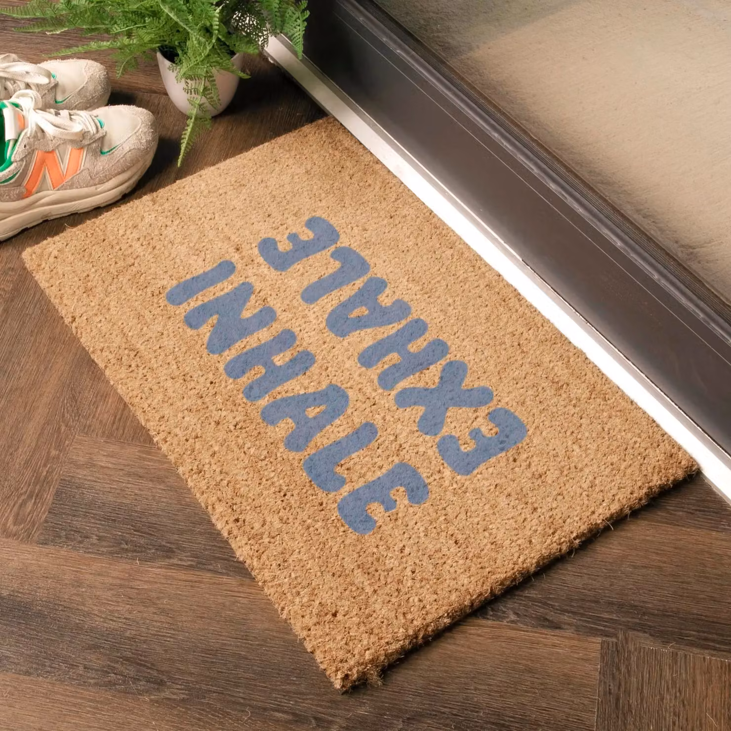 Artsy Mats Inhale Exhale Doormat in Brown, W/D: 60 x 40 cm – 2