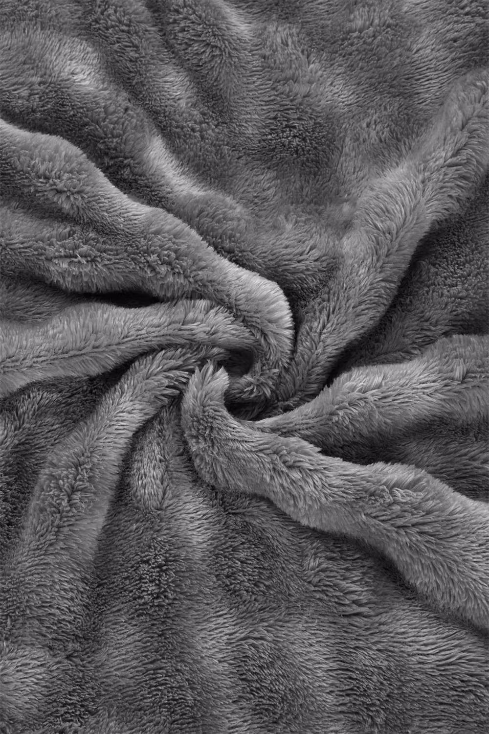 Living and Home Grey Polyester Throw Blanket – 6