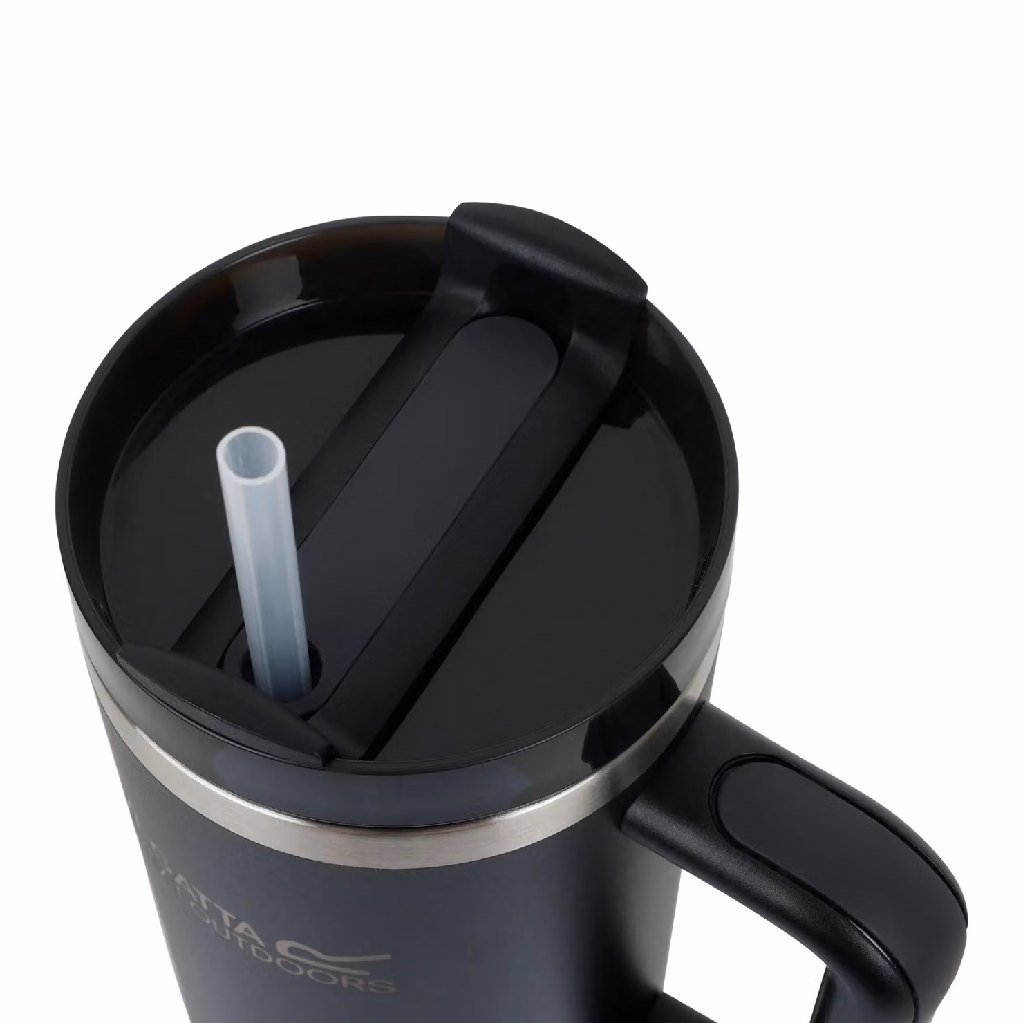 Regatta Thermulate Insulated Stainless Steel Mug with Lid, Black, 1.2 l – 4