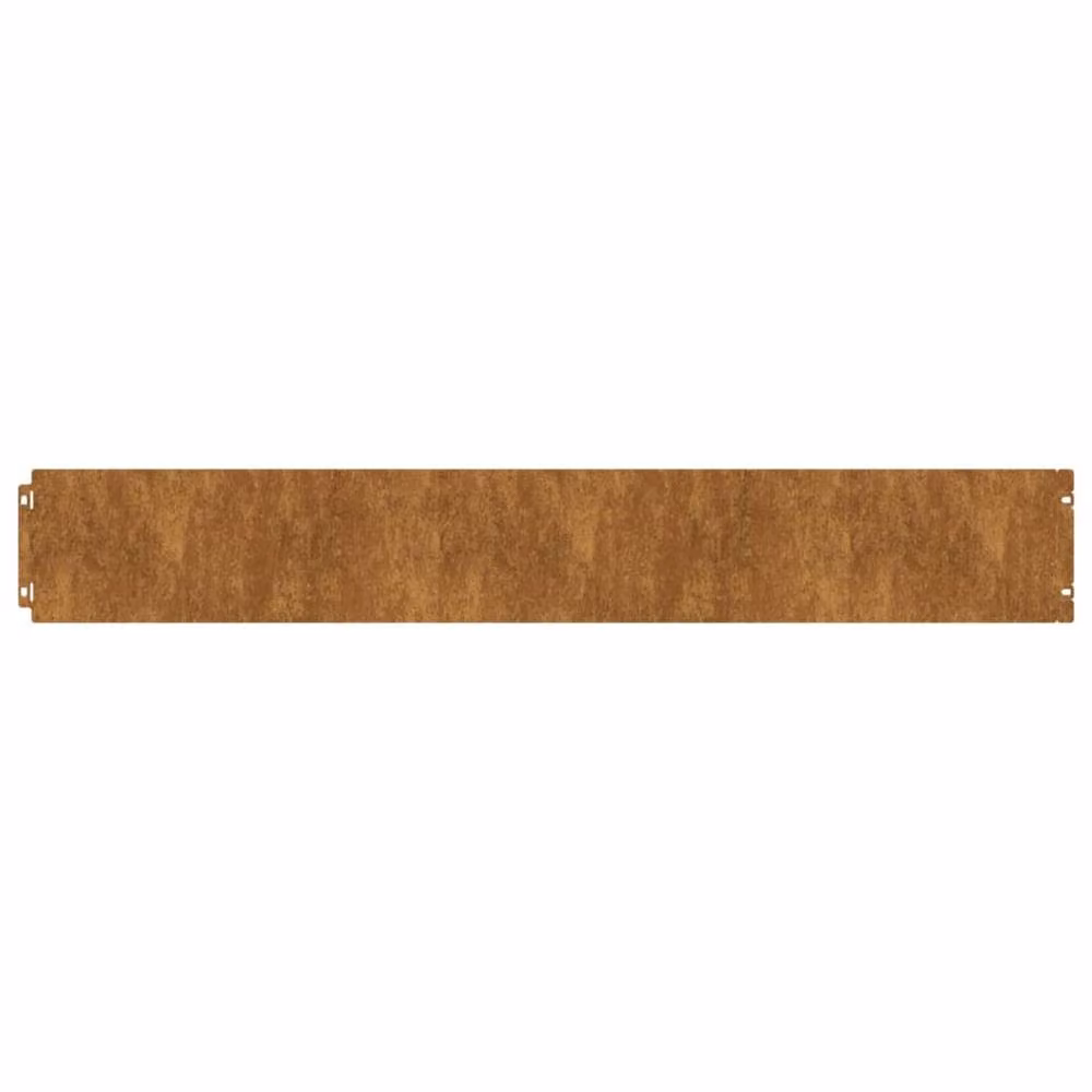 Berkfield Home Flexible Corten Steel Lawn Edgings, Brown, 50 Pieces, W/H: 15 x 103 cm – 2