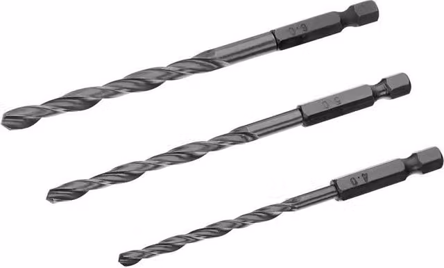 IRWIN HSS Twist Drill Bit Set, 3-Piece, Grey and Black