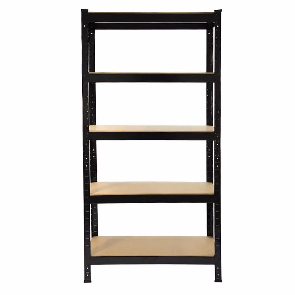 Monstershop Heavy Duty 5 Tier Garage Storage Shelving Unit, Blue/Black, W: 75 cm, D: 30 cm, H: 150 cm – 2