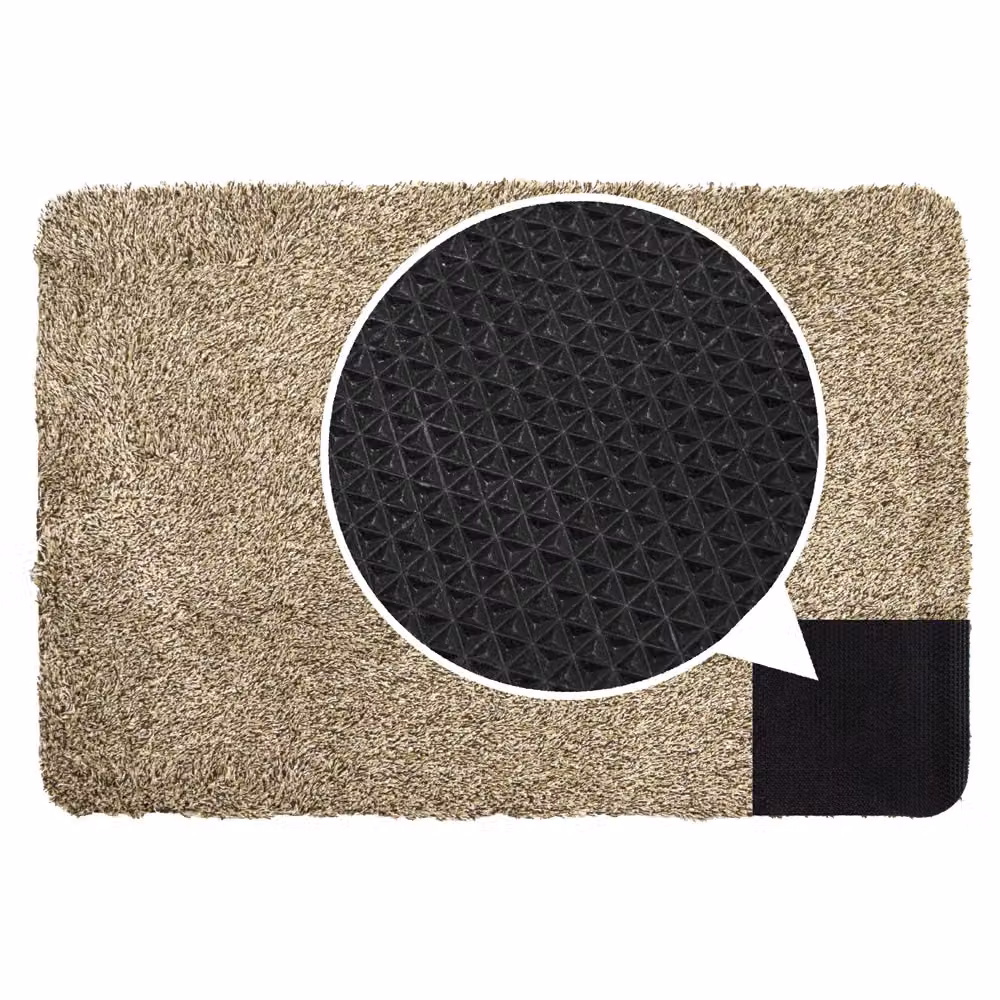 JVL Kensington Machine Washable Barrier Doormat, Brown, W: 60 cm, D: 90 cm – 5
