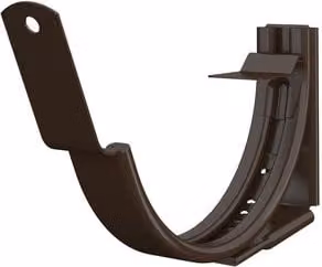 Lindab Brown Galvanised Steel Adjustable Fascia Bracket for 150mm Half Round Gutters