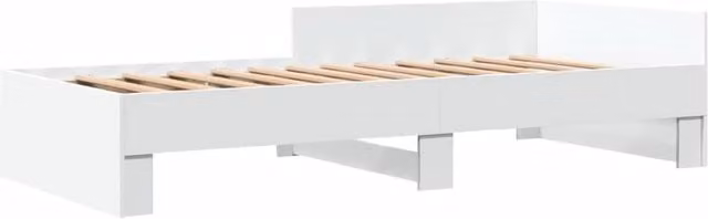 Berkfield Home Restful Small Single Bed Frame in White Engineered Wood