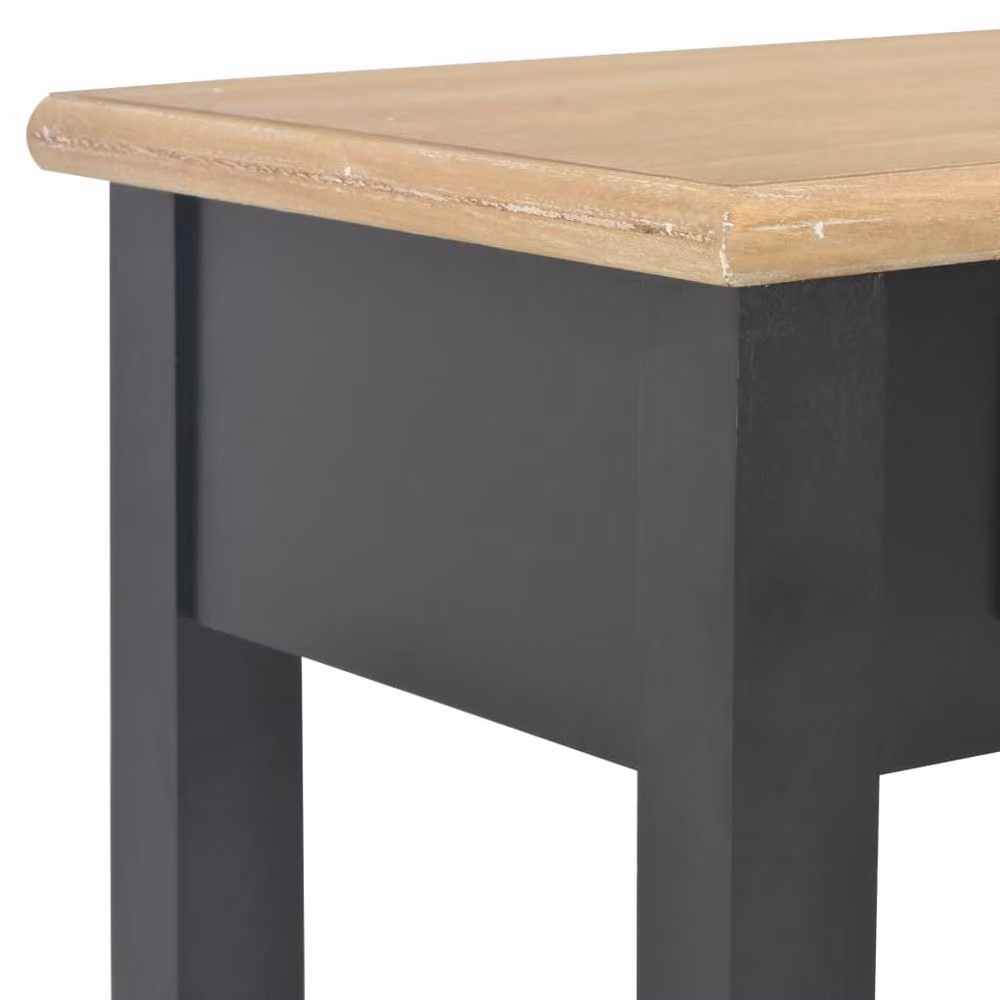 Berkfield Home Classic Console Table in Black, W/D/H: 110 x 35 x 80 cm – 4