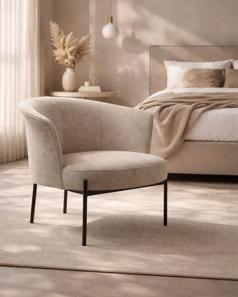 Tommy Franks Senso Lounge Chair in Beige and Black