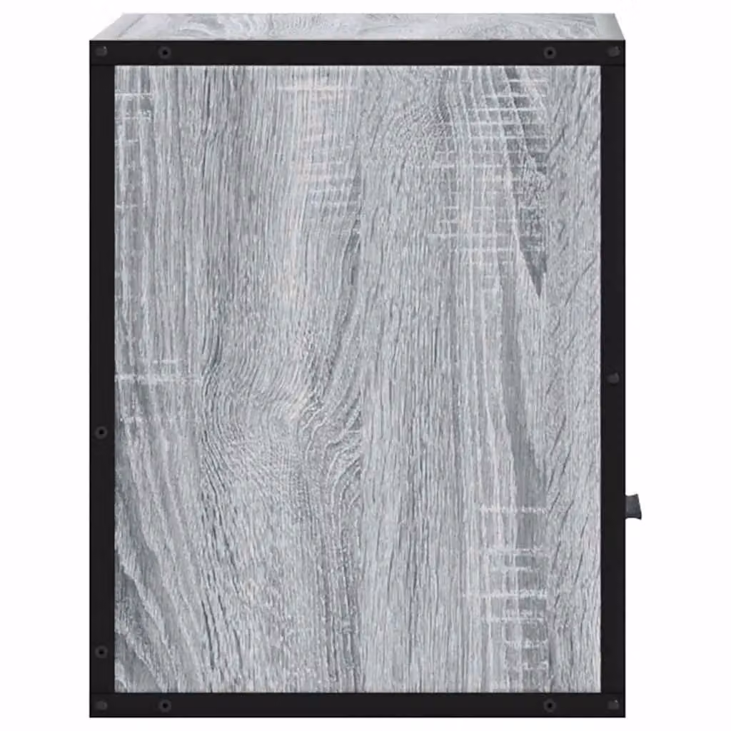 Berkfield Home Wall-mounted Bedside Cabinets, 2 Pack, Grey, W: 40 cm, D: 31 cm, H: 39.5 cm – 7