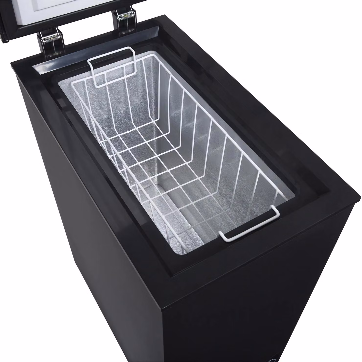 SIA Black Slimline Compact Freestanding Chest Freezer, 51L, W: 35.5 cm, D: 42 cm, H: 85 cm – 2