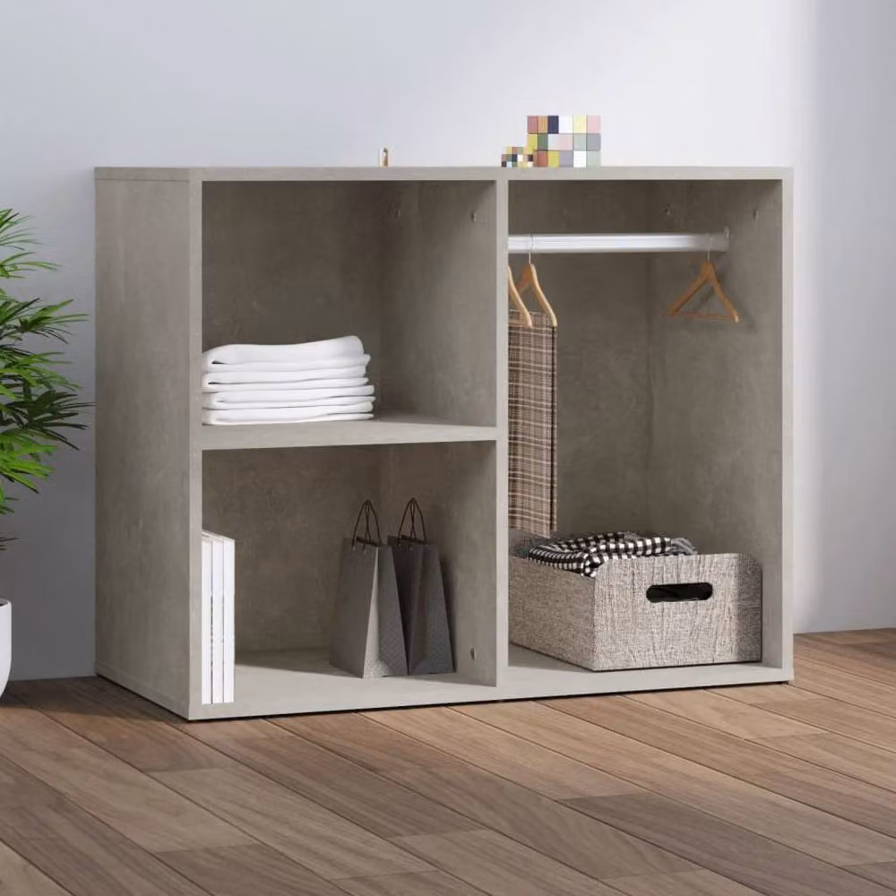 Berkfield Home Elegant Dressing Cabinet in Concrete Grey, W/D/H: 80 x 40 x 65 cm – 2