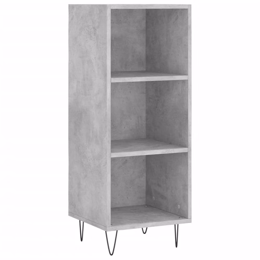 Berkfield Home Industrial Sideboard in Concrete Grey, W/D/H: 34.5 x 32.5 x 90 cm – 2