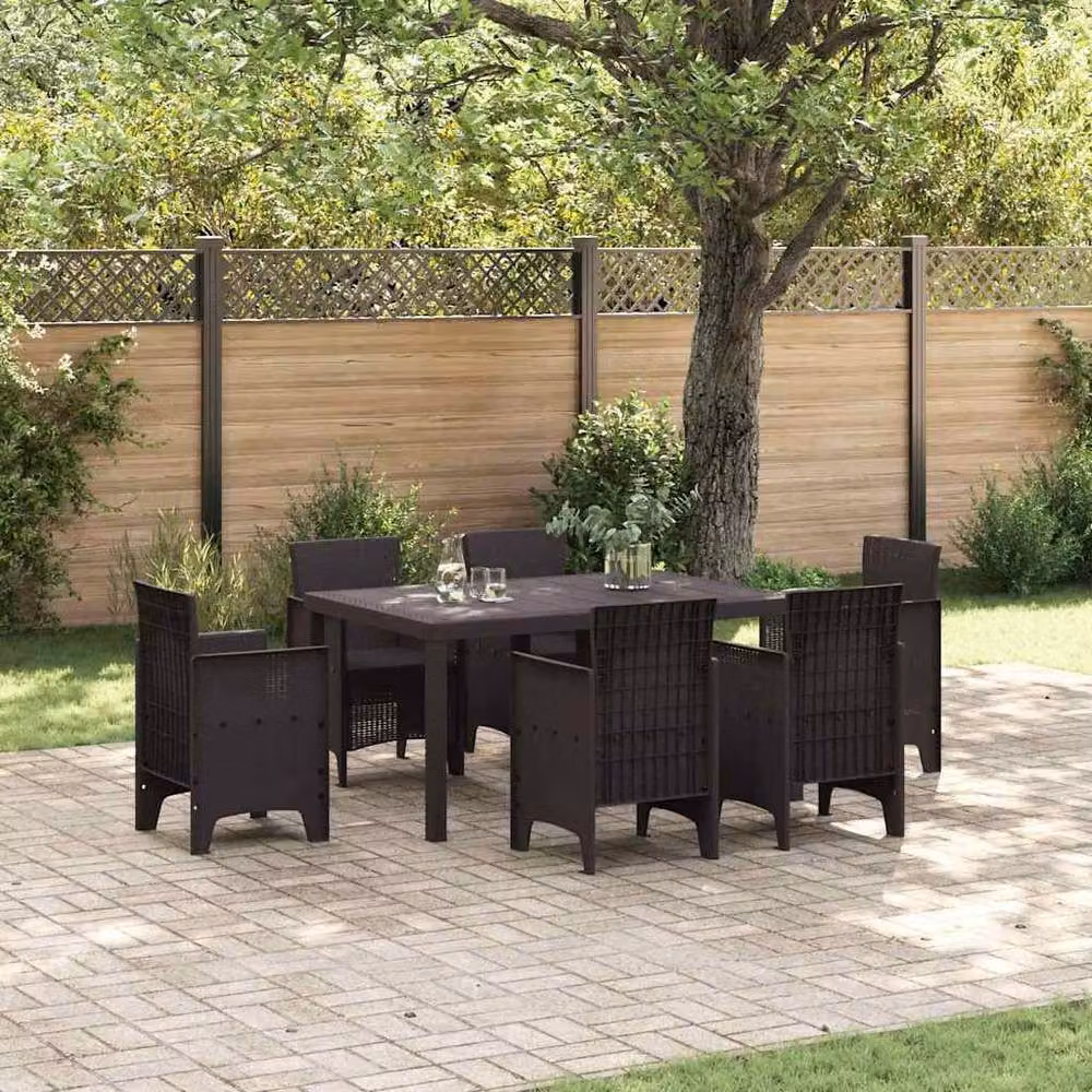 Berkfield Home Brown Poly Rattan Extendable Garden Table W/D/H: 150 x 100 x 73 cm – 2
