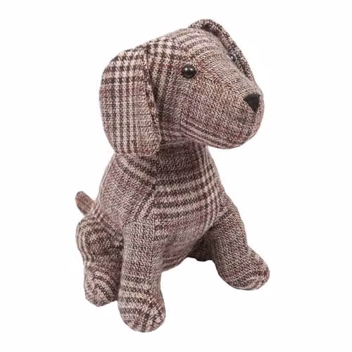 Nicola Spring Milo the Dog Door Stop, Brown, H 26.5 cm x W 19 cm – 1