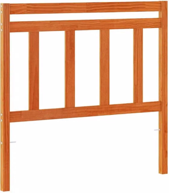 Berkfield Home Rustic Solid Wood Pine Headboard in Waxed Brown, Width: 100 cm