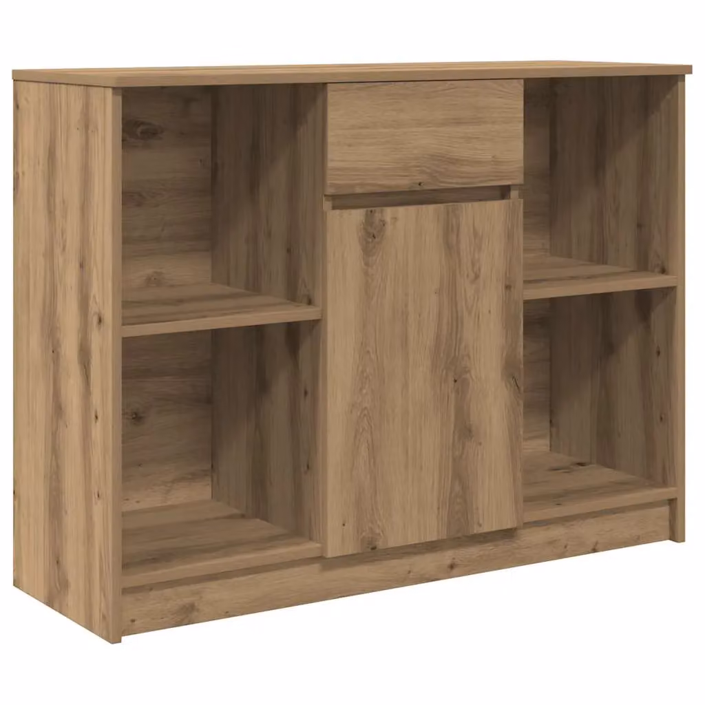 Berkfield Home Artisan Oak Sideboard with Drawer in Brown, W/D/H: 101 x 35 x 76 cm – 2