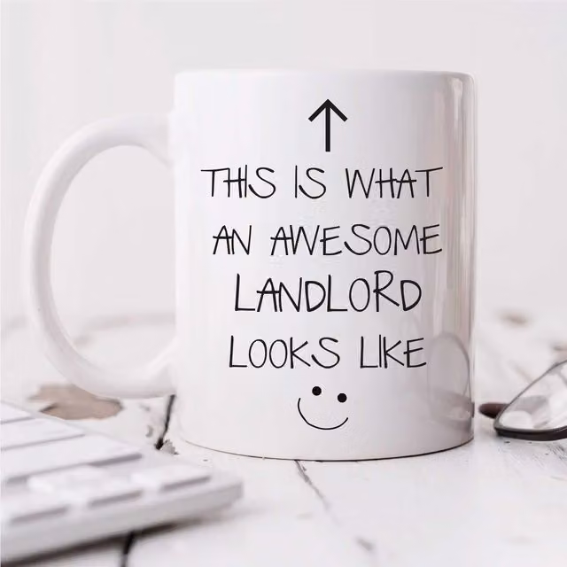 60 Second Makeover Limited This Is What An Awesome Landlord Looks Like V2 Ceramic Mug in White