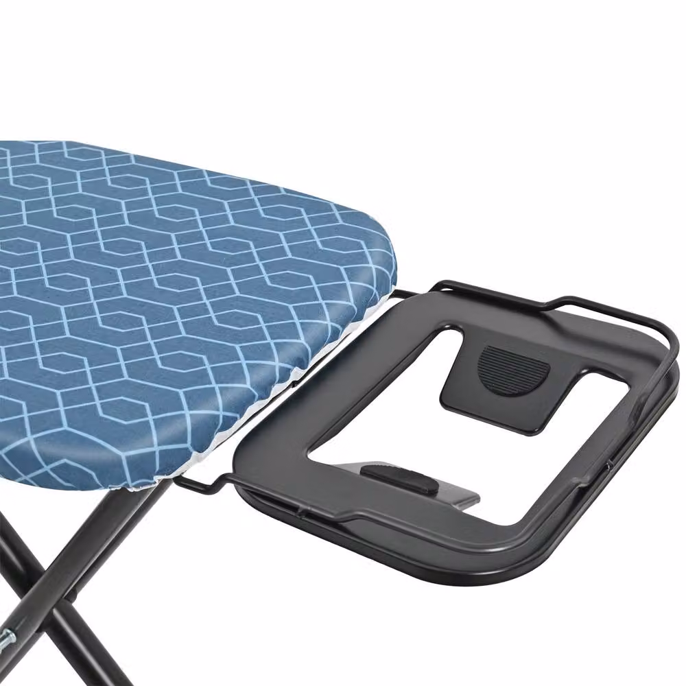 Xample Lightweight Adjustable Folding Ironing Board with Iron Rest in Blue – 3