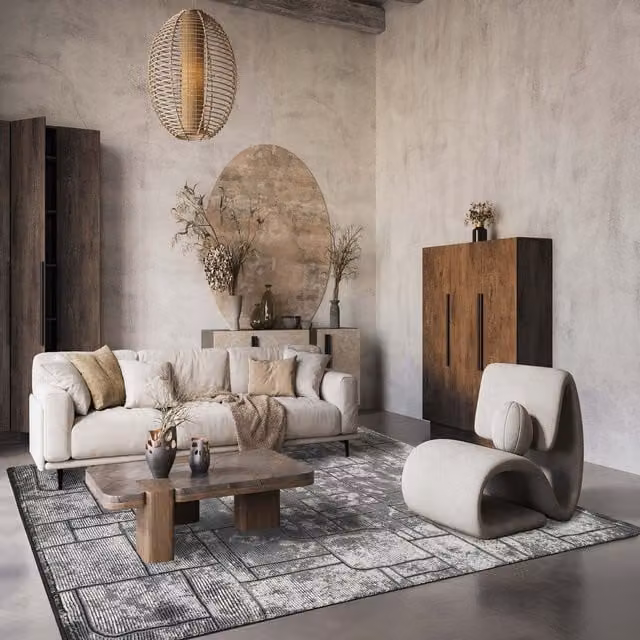 Desire Rugs Belgravia Modern Abstract Area Rug in Grey, W/D: 120 x 170 cm – 1