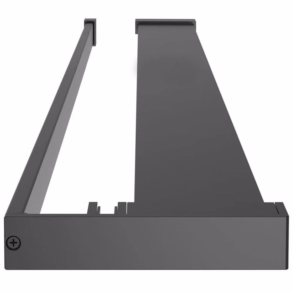 Berkfield Home Wall-Mounted Black Aluminium Shower Shelf for Walk-in Showers, Width: 90 cm – 3