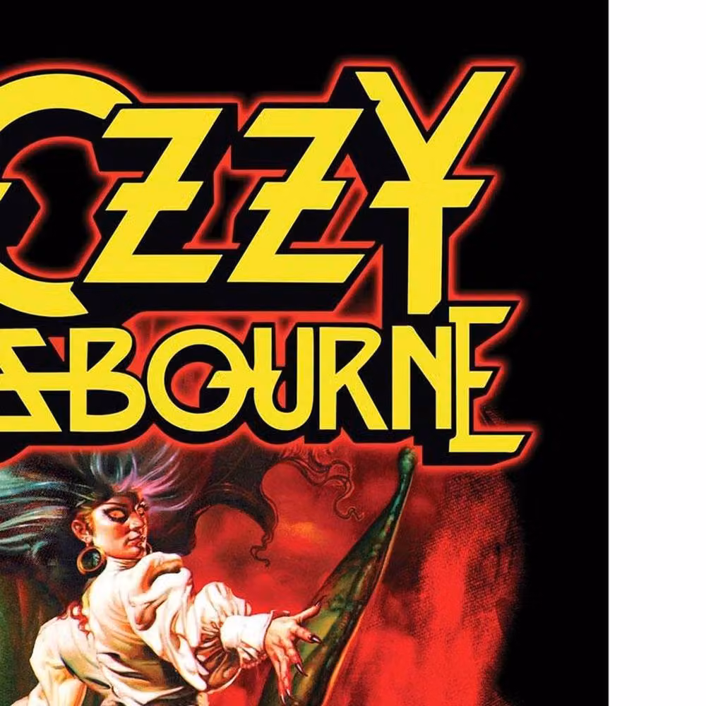 Ozzy Osbourne The Ultimate Sin Multicolour Textile Poster in Black – 2