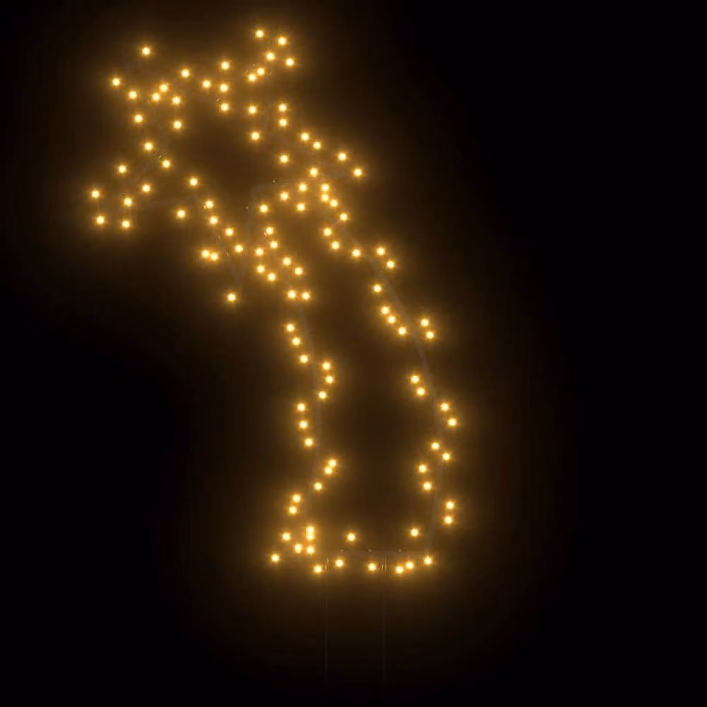 Berkfield Home Meteor Christmas Light Decoration with Spikes, 115 LEDs, Black, Height: 89 cm – 3