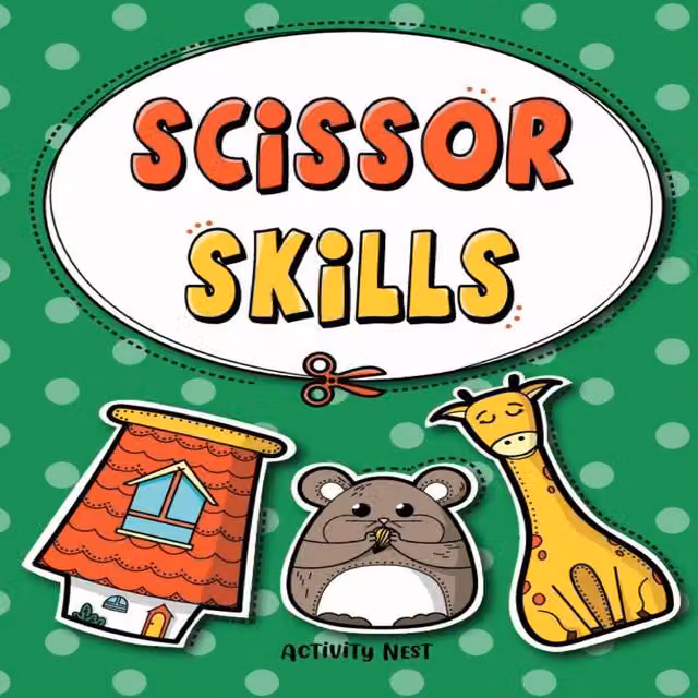Activity Nest Scissor Skills Multicolour Cutting Practice Workbook for Children