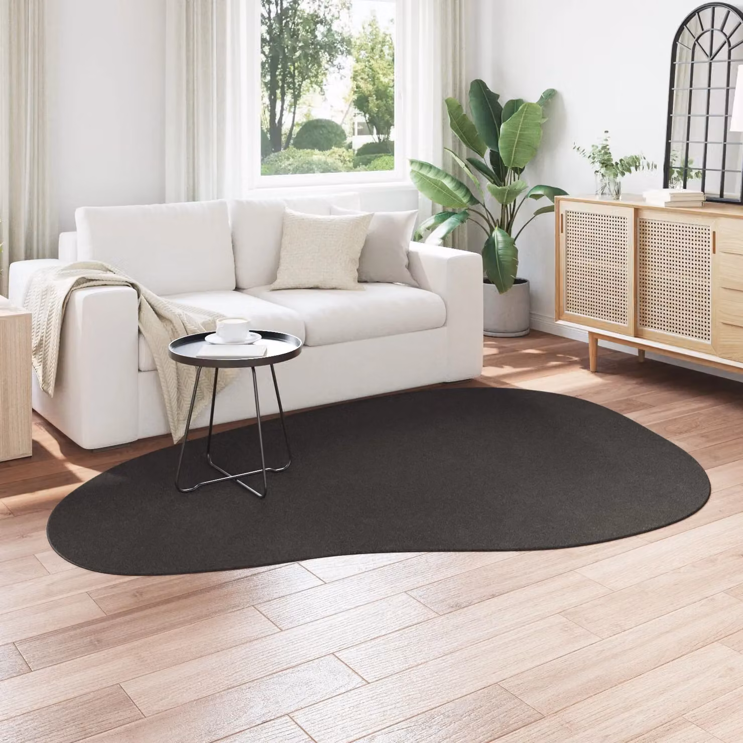 Berkfield Home Huarte Short Pile Soft and Washable Rug, Anthracite, W: 160 cm, L: 230 cm – 3
