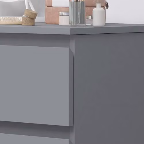 FWStyle Matt Dark Grey 3 Drawer Dressing Table W/D/H: 99 x 40 x 72 cm – 4